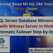 SQL Server Database Mirroring With Witness Automatic Failover Step By Step Sqldba Mirroring Sql