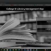 College E Library Management App JAVA SERVLET JSP JDBC JSTL HTML CSS PROJECT