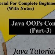 Java OOPs Concept Part 3 Object Oriented Programming Java Tutorial For Complete Beginners