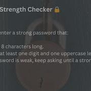 19 Python Practice Loops Conditionals With Strong Password Validation