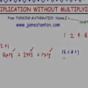 Multiplication Without Multiplying Tanton Mathematics