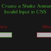 How To Create A Shake Animation For Invalid Input In CSS Javascript Frontend Animation Htmlcss