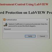 How To Make A Password Protected LabVIEW Program