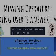 9 Missing Operators Determining If The User S Answer Is Correct Method 1