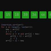 Motion Canvas Insertion Sort Animation