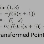 Grade 12 Advanced Functions Transforming A Point Using Mapping Rule Ch 1 4