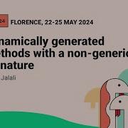 Dynamically Generated Methods With A Non Generic Signature Adrin Jalali