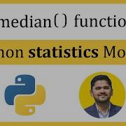 Python Median Function Statistics Module Amit Thinks