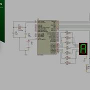SSD And Push Button Matrix Interfacing With PIC16F877A Simulation Digital IO Controller
