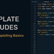 Flask Templating Basics Template Includes