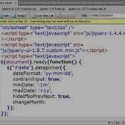 JQuery DatePicker Control