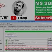 Reporting Service Catalog Database File Existence Error II SQL Server Setup Error II SQL Setup Error