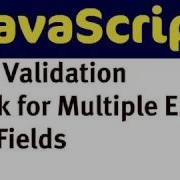 Form Validation With JavaScript Check For Multiple Empty Text Fields