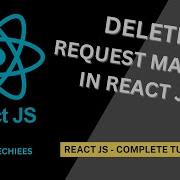Making DELETE Request In React JS React JS Full Course