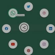 Animated Social Circular Share Menu Using Html Css Socialmedia Share Button Circular Navigation Menu