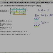 Limit And Continuity Concept Check With Piecewise Defined Function 1