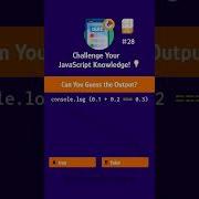 Challenge Your JavaScript Knowledge Can You Guess The Output Shorts Coding