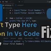 Can T Type User Input In Python Visual Studio Code Vs Code 2023