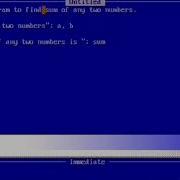 Qbasic Program To Find Sum Of Any Two Numbers