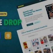 MemeDrop Build Your Own Meme Website HTML CSS JS