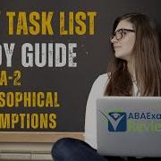 Philosophical Assumptions A 2 BCBA Task List Study Guide Questions ABA Exam Review
