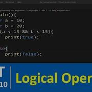 Dart Tutorial 10 Logical Operators In Dart Programming