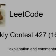 Got Kadaned Leetcode Weekly Contest 427 167th With Commentary