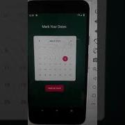 Work Of Calendar By Android Studio