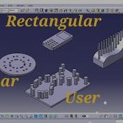 Pattern Tool CATIA V5 Part Design Complete Beginner Tutorial Enginuity Lab Part 28