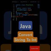 Java How To Convert String To Int