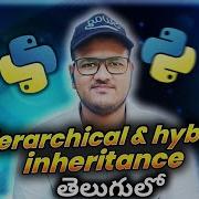 Python Hybrid And Hierarchical Inheritance In Telugu Srk Codes