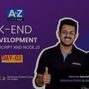 LIVE DAY 03 Back End Web Development Using JavaScript And Node Js COMPLETE In 7 Days