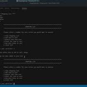 Coding A Shopping List Command Line To Run The Users Input With Python Python Programming