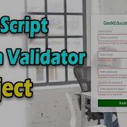 JavaScript Form Validator JS HTML AND CSS