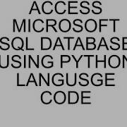 Connect Python To SQL Server Using Pyodbc Sqlserver Database Freecodefile Coding