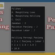 Program Python Menghitung Luas Dan Keliling Persegi Panjang