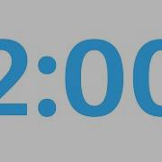 2 Minute Simple Countdown Timer Blue Numbers