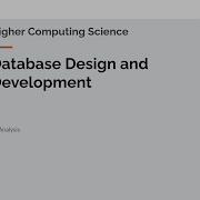 Higher DDD Lesson 1 Database Analysis
