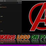 How To Draw Avengers Logo Python Tutorials AVENGERS Endgame Coding Coding Geany