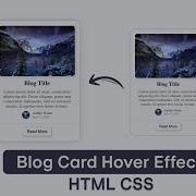 Blog Card HTML CSS Hover Effect Amanselfcoder