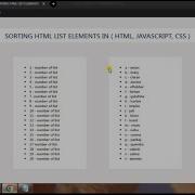 Sort An Html List With Pure Javascript HTML CSS