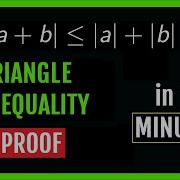 TRIANGLE INEQUALITY PROOF In 1 MINUTE Real Numbers Calculus Inequalities Shorts