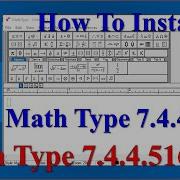 How To Setup MathType V 7 4 4 516