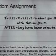 Random Sample Vs Random Assignment