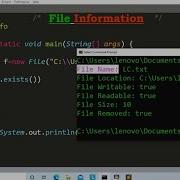 Java Program To Display The File Information Learn Coding