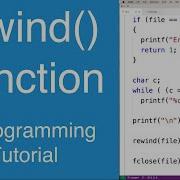 Rewind Function To Reset File Pointer To File Start C Programming Tutorial