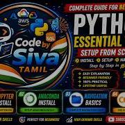 Python Setup In Tamil Jupyter Anaconda Google Colab Full Guide