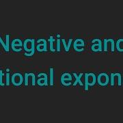 Negative And Fractional Exponents