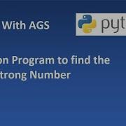 07 Python Program To Find The Armstrong Number