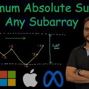 Maximum Absolute Sum Of Any Subarray Leetcode 1749